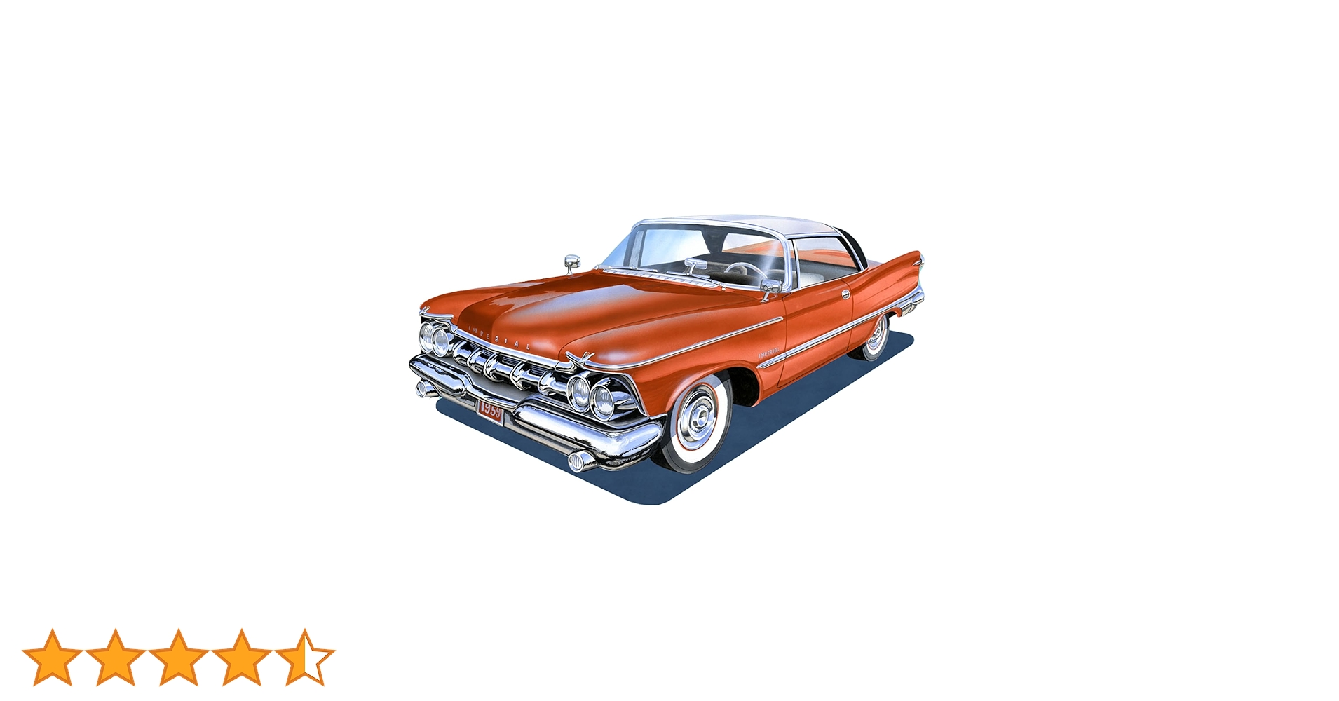 AMT 1/25 クライスラー インペリアル 1959 AMT1136 AMT 59 Chrysler Imperial 1/25 (Lv 2) Molded in White AMT1136